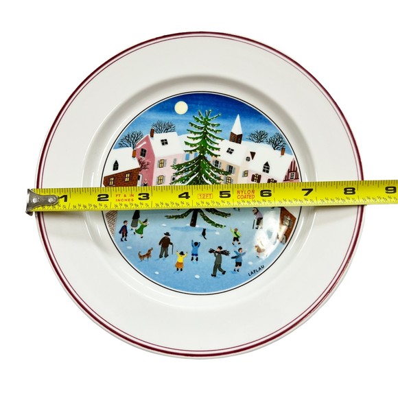 Villeroy & Boch NAIF CHRISTMAS Porcelain Salad Plate Dessert Side 8.25" Germany - Picture 4 of 4